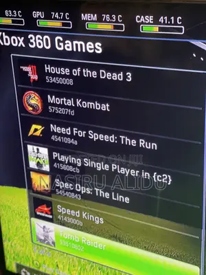 Xbox 360 Standard With 10-15 Games, Complete Set Home Use