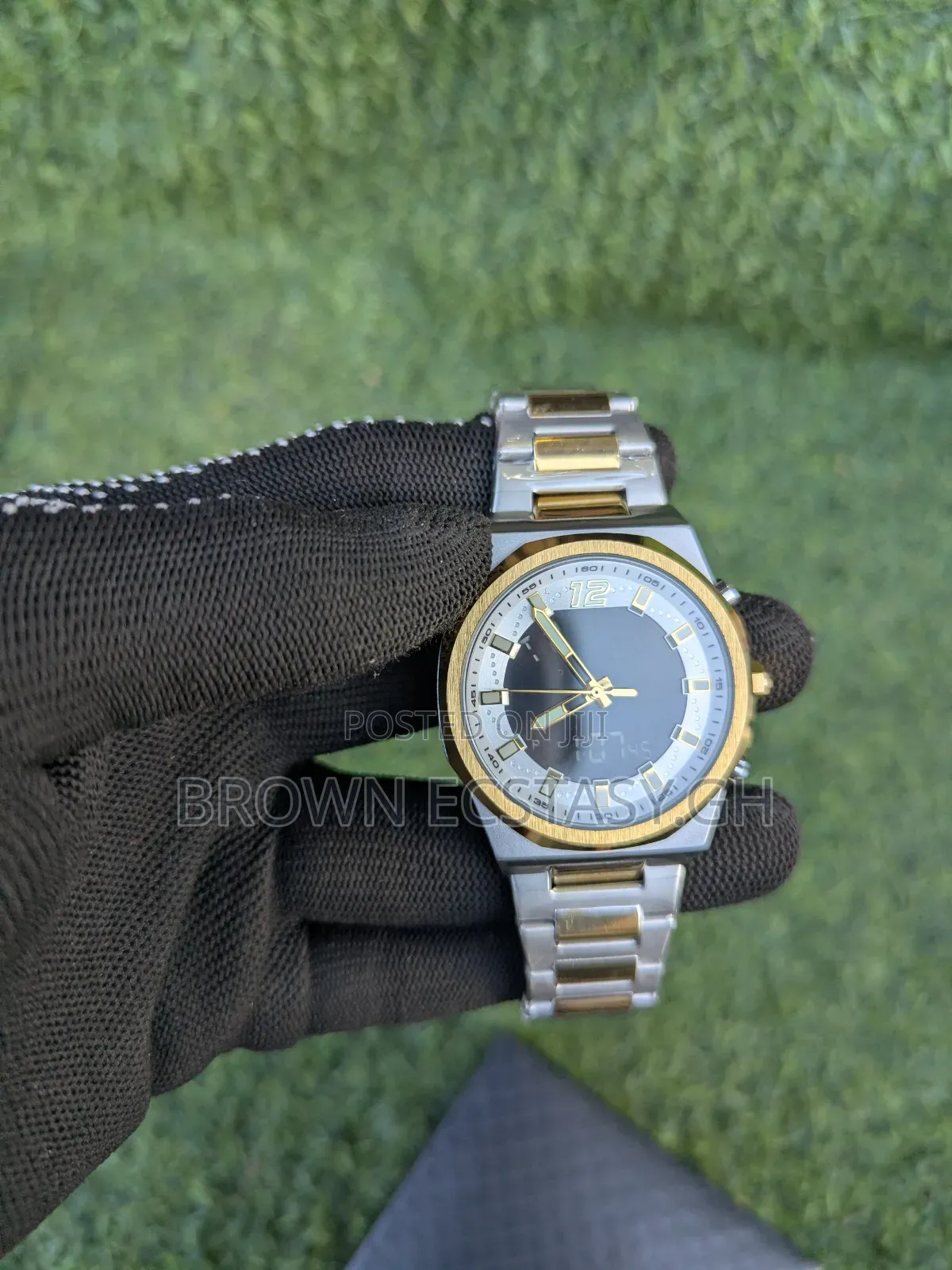 Success Way Two Tone Digital and Analogue Watch