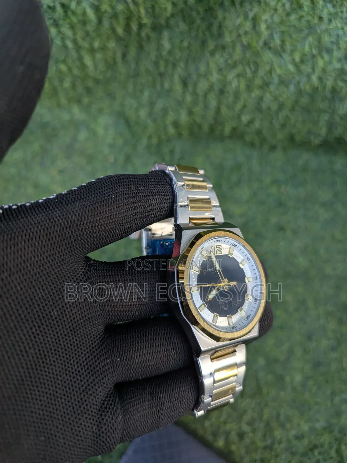 Success Way Two Tone Digital and Analogue Watch