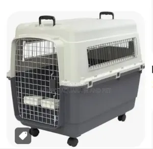 Large Plastic Dog Traveller With Wheels