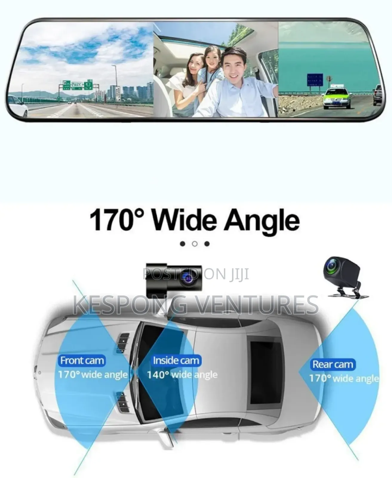 3-Way Dashcam
