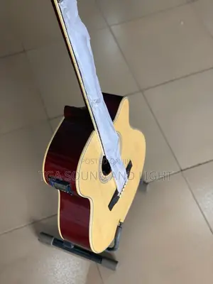 Yamaha Dreadnought Cutaway Semi-Acoustic Guitar.