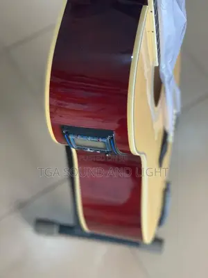 Yamaha Dreadnought Cutaway Semi-Acoustic Guitar.