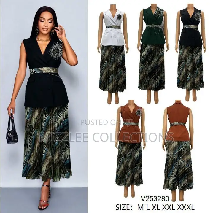 Classic Skirt Suit Available in M-2xl