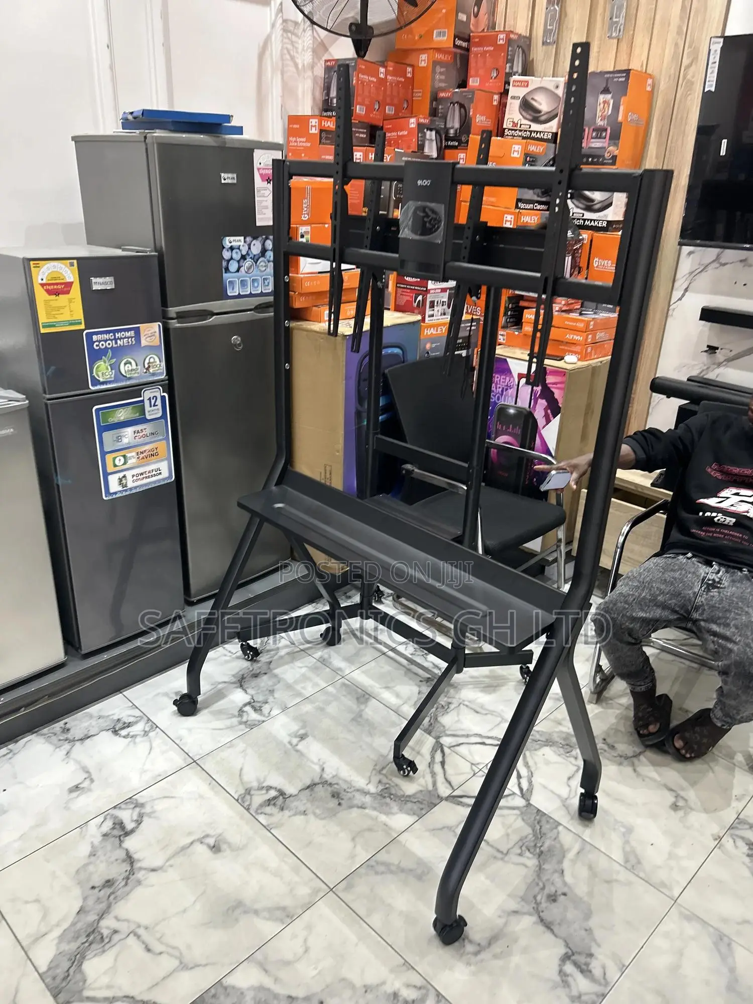 Choose Black Eldo-MTS-100 Oc Eldo 55-100 Inches Stand Tv Cart