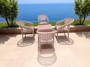 Four Set Garden Chairs With Table