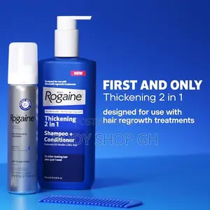 Hair Regrowth Set - Rogaine Minoxidil Foam + Shampoo With Conditioner