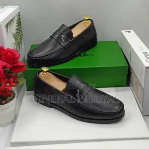 Clarks Black Men’S Leather Loafers Shoe