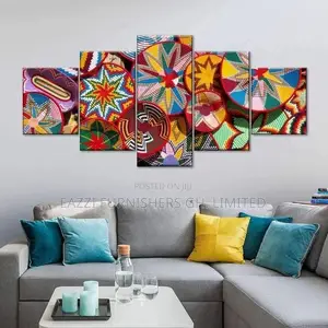 Multi-Colors Wall Arts 5 Panels 3d Wall Arts Panels