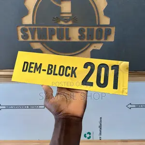 Dem-Block Door Labels
