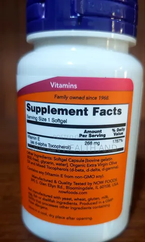 Now Foods, Vitamin E, 268mg,( 400iu) 50 Softgel