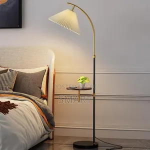 Stylish Modern Floor Lamp With Practical Table Art Design
