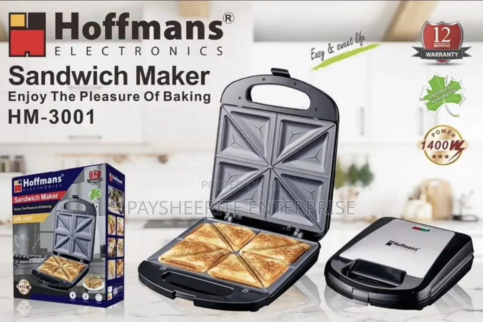 Hoffman 4 Sliced Sandwich Maker