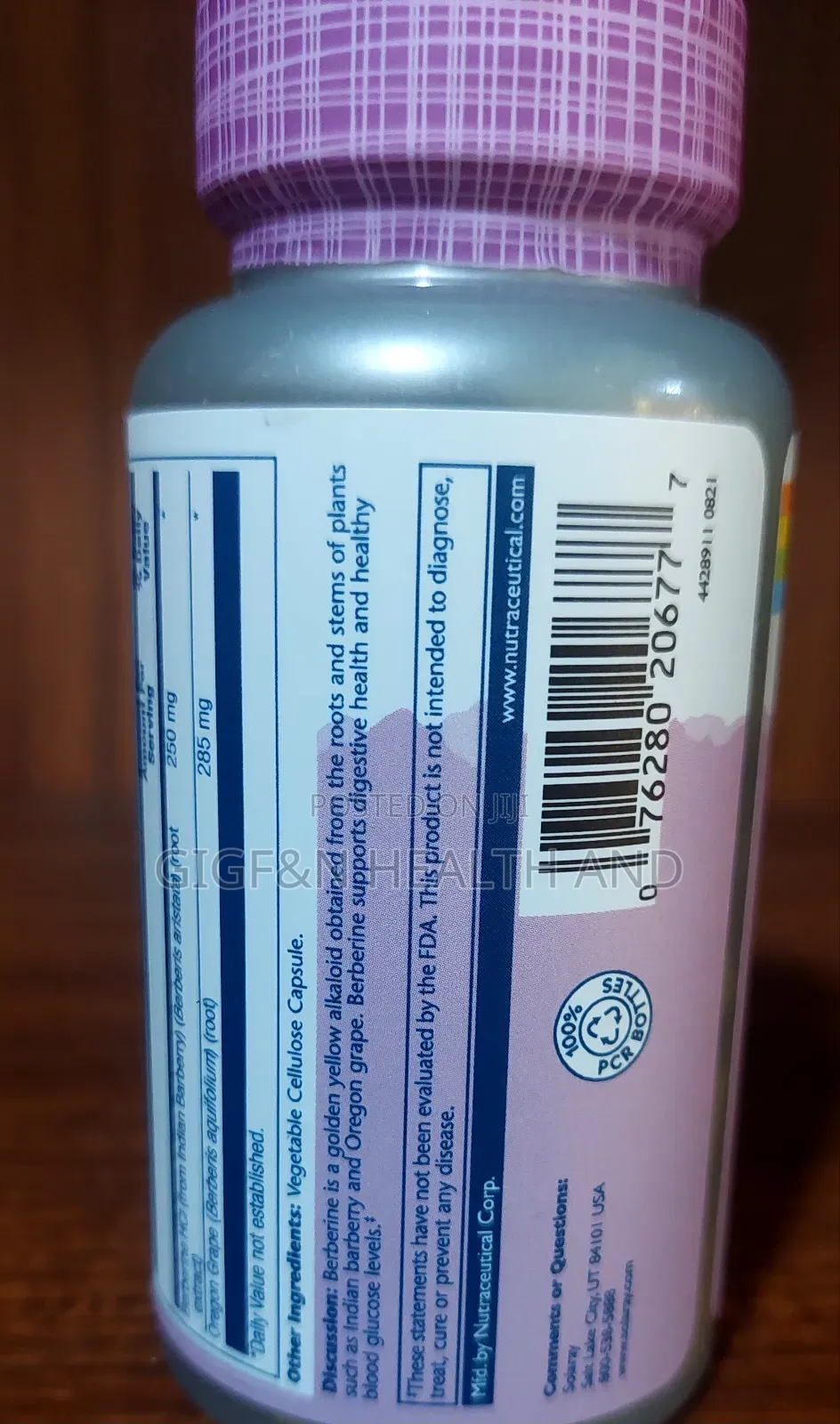 Solaray, Berberine With Oregon Grape, 60caps( Glucose and Digestive)