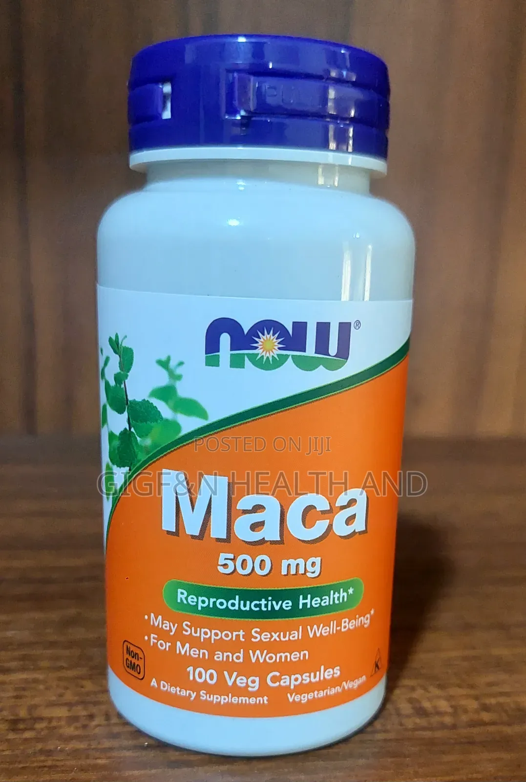 Maca 500mg, 100 Capsules. ( Stress and Fertility Support)