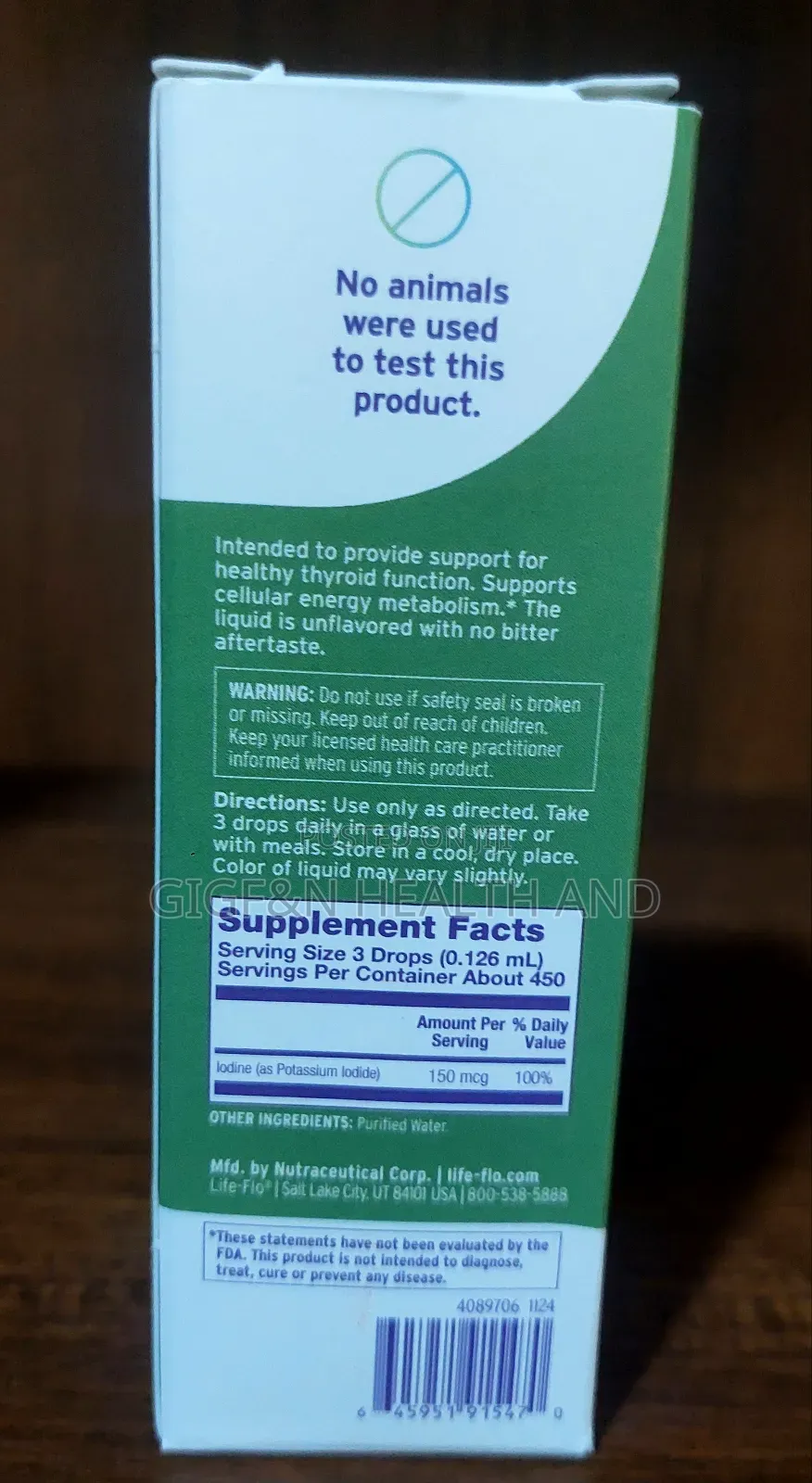 Life-Flo, Liquid Iodine Plus, With Potassium (Thyroid Health)