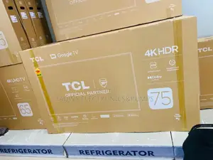 Slim TCL Tv, 75inch Android Google Assistant.
