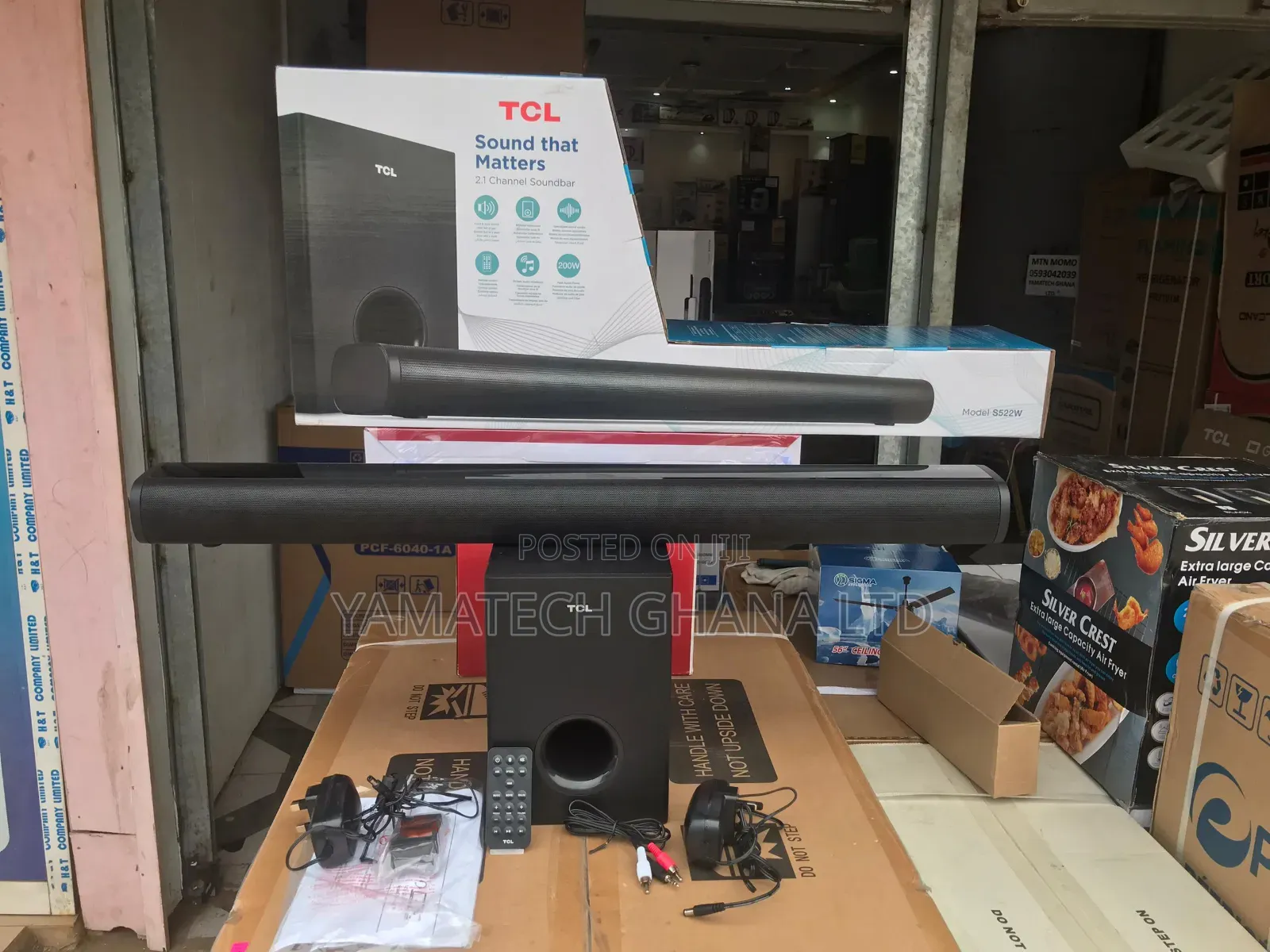 Tcl 200w 2.1 Channel Soundbar With Wireless Subwoofer S522w