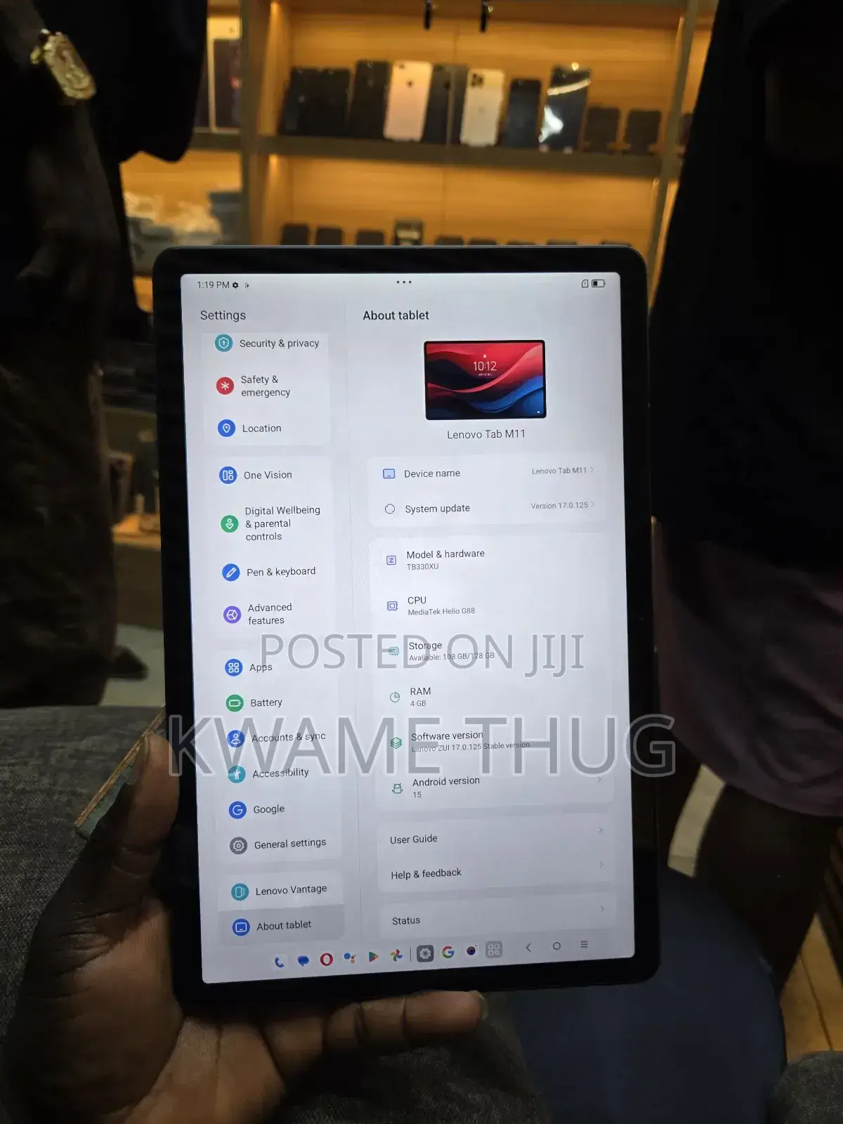 New Lenovo Tab M11 128 GB