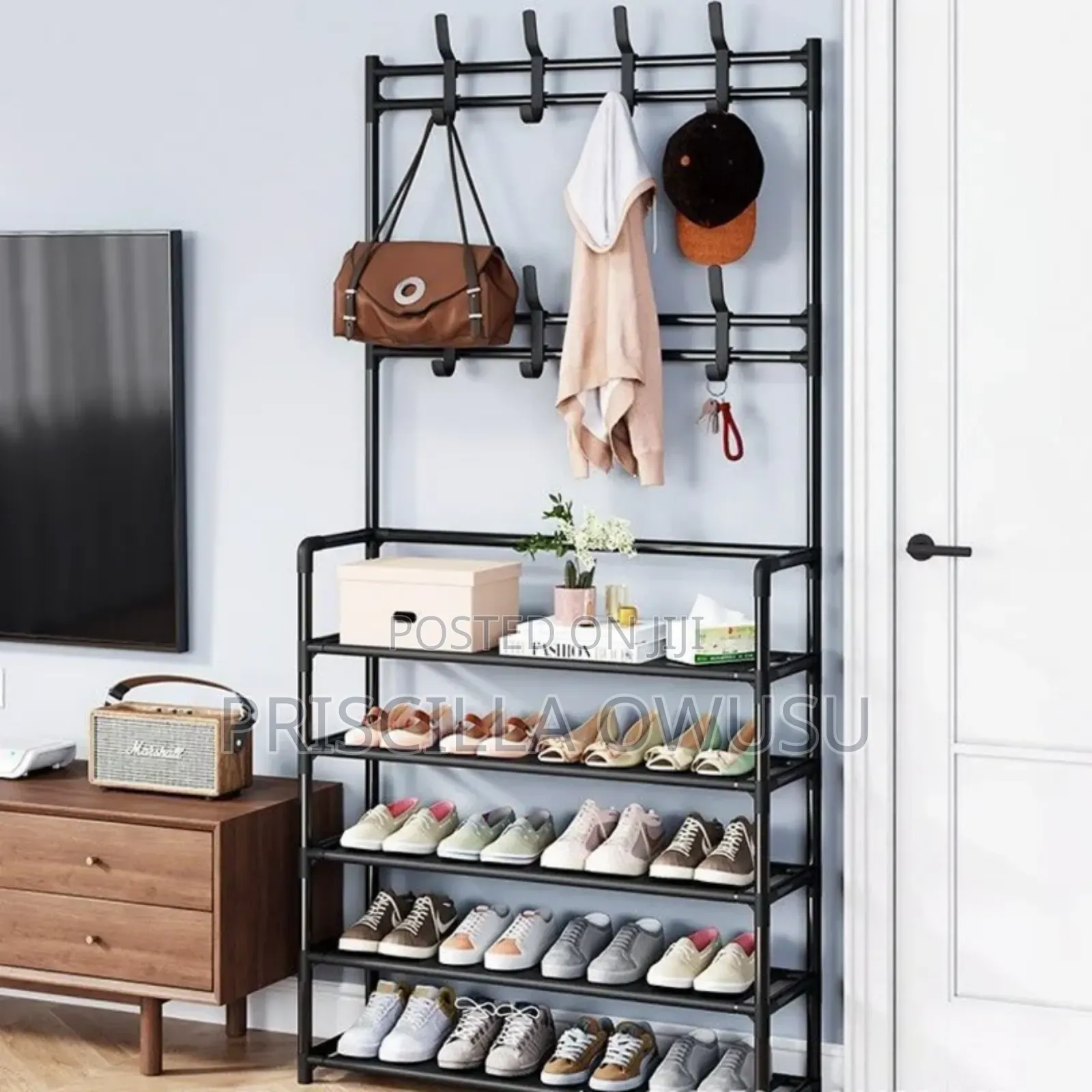 5 Layered Shoe Clothing Rack Available