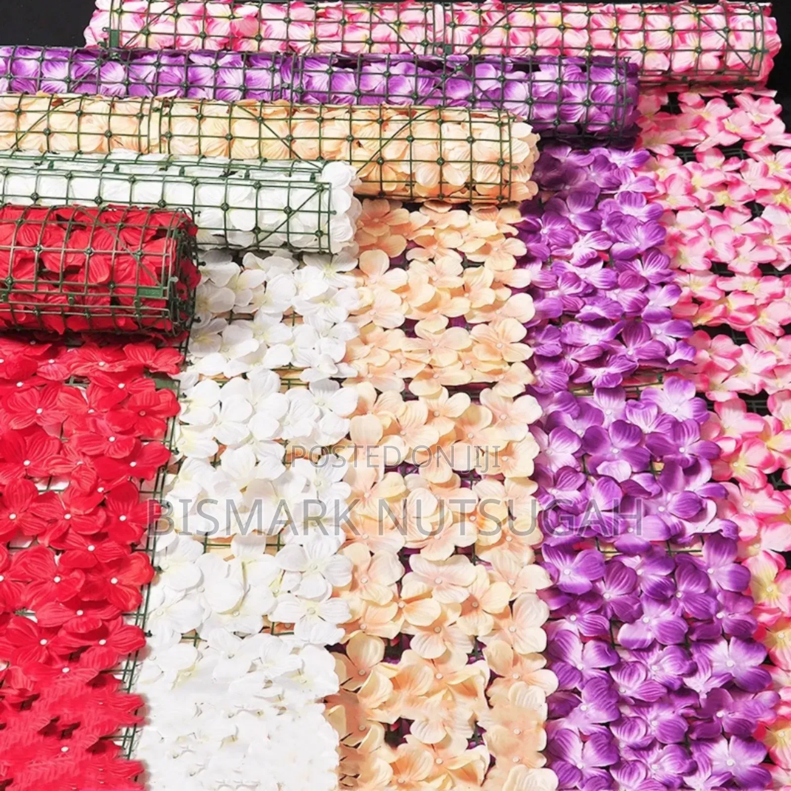 Outdoor Artificial Flower Panels Wall Fence Decor
