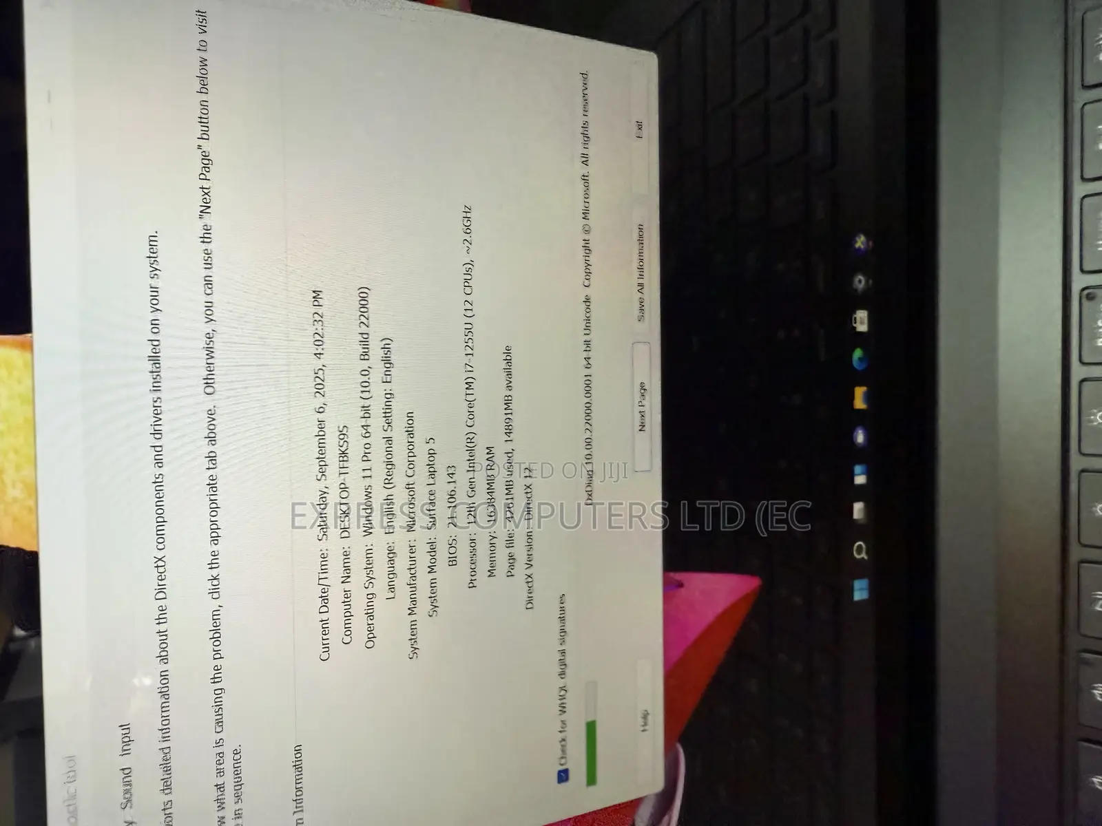 Laptop Microsoft Surface Laptop 5 16GB Intel Core I7 SSD 512GB