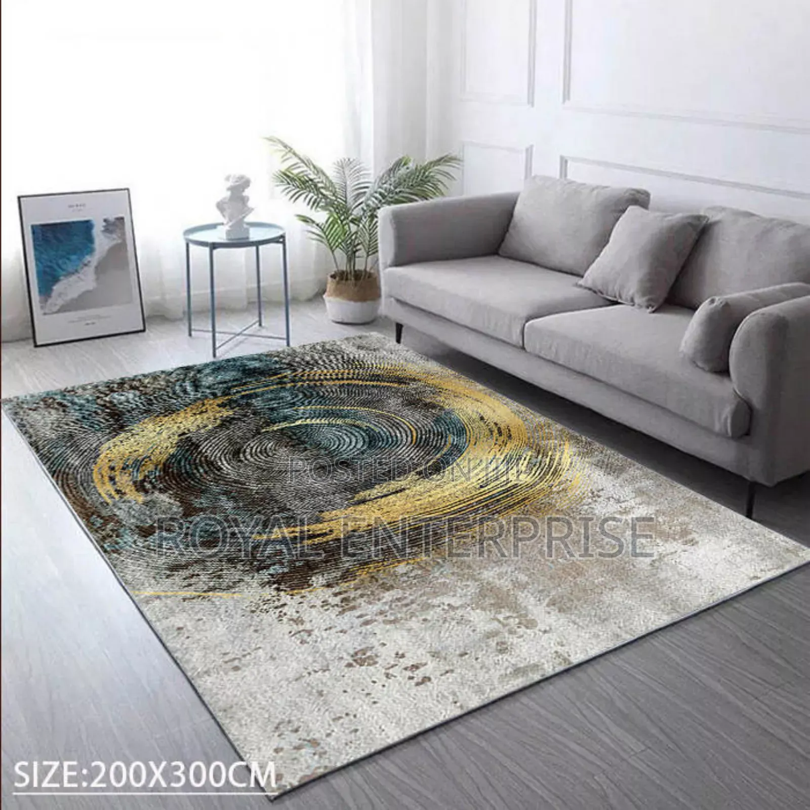 Add Warmth and Comfort: 3d Center Carpet ( 200/300cm )