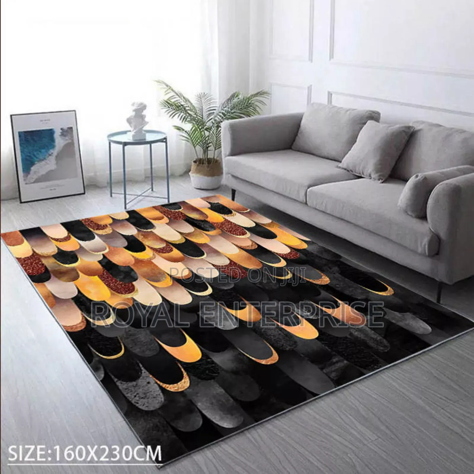 Living Room and Bedroom Floor 3d Center Carpet ( 160/230cm )