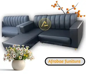 Italian Black Soft Leather Durable Leather Lshape From Factory Direct