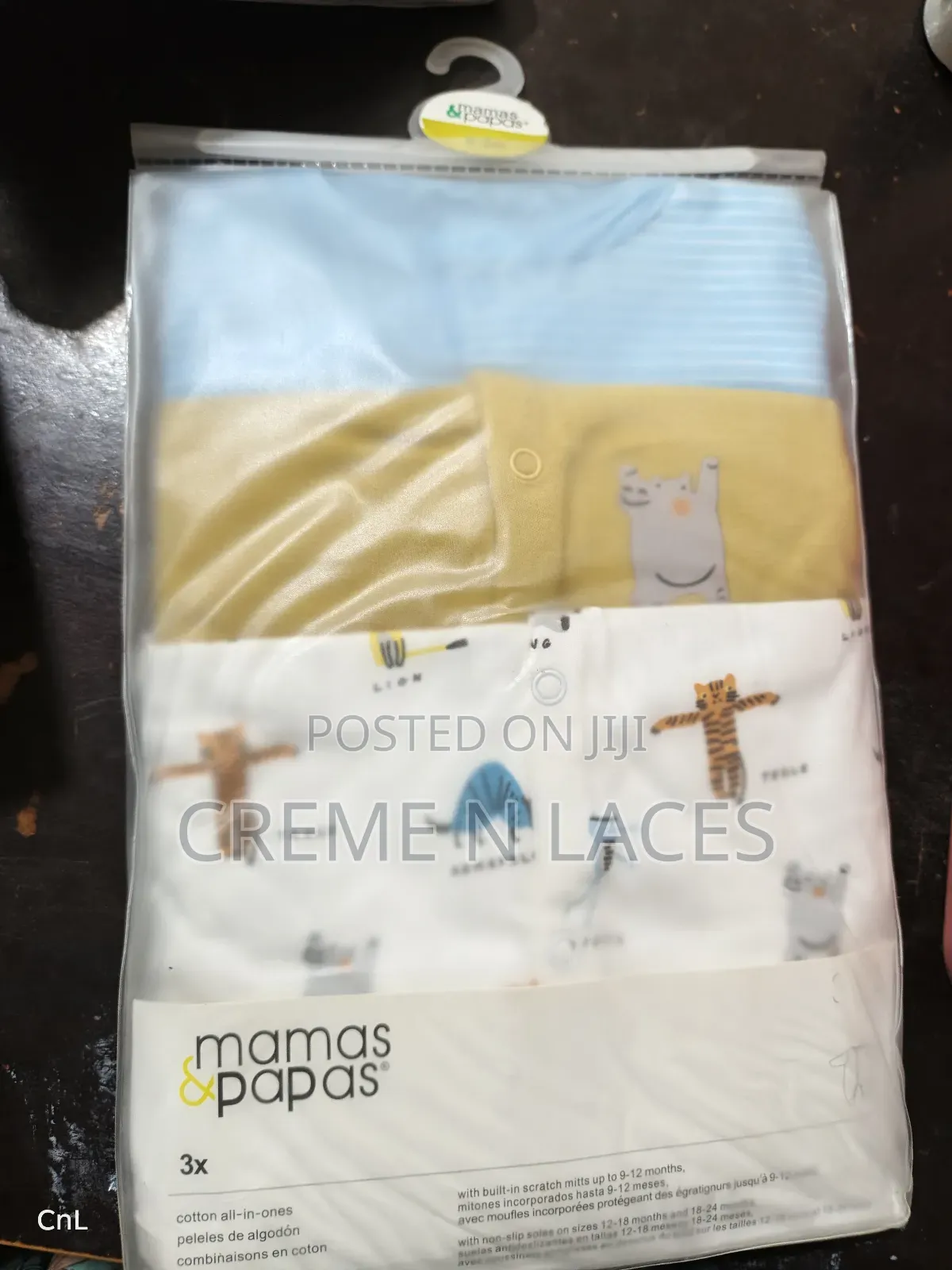 3 Pieces Sleep Suit Mamas Papas 0-3 MTHS