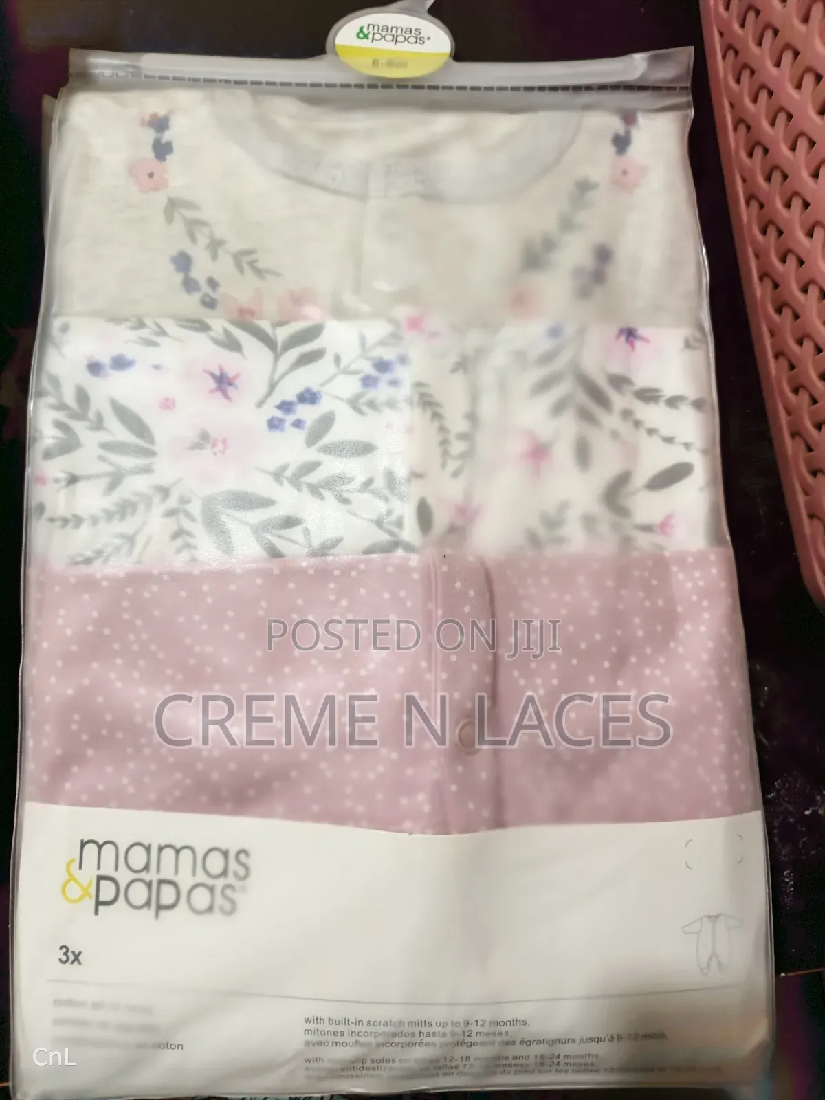 3 Pieces Sleep Suit Mamas Papas 0-3 MTHS