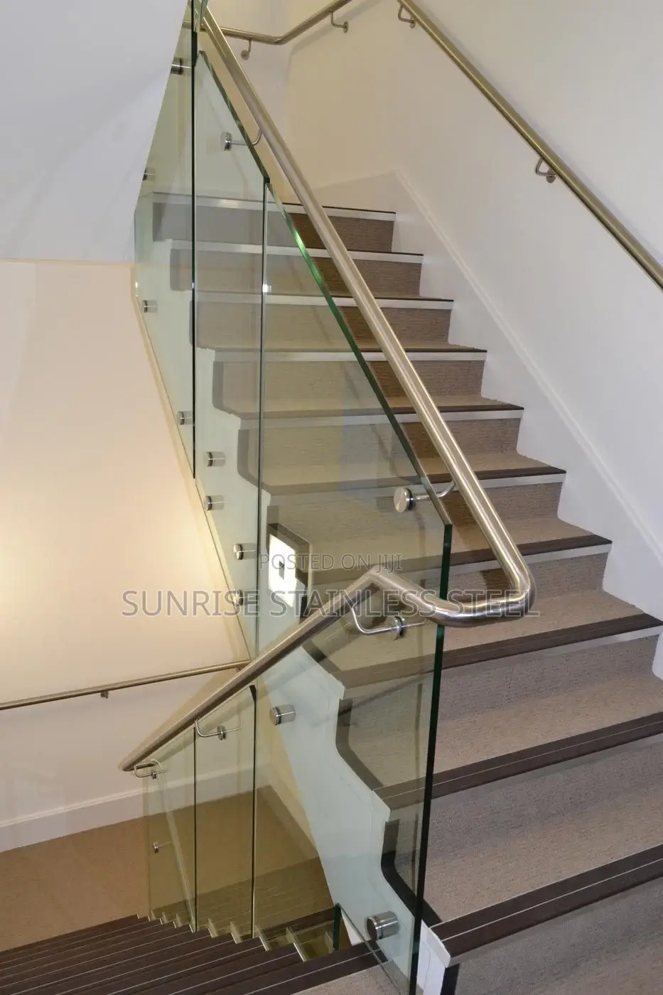 Sunrise Stainless Plain Glass Balcony
