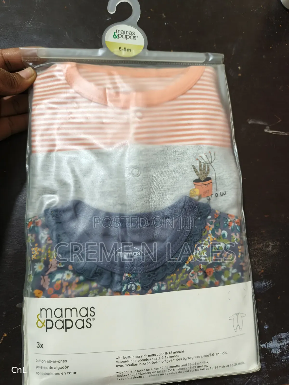 3 Pieces Sleep Suit Mamas Papas 6-9mths