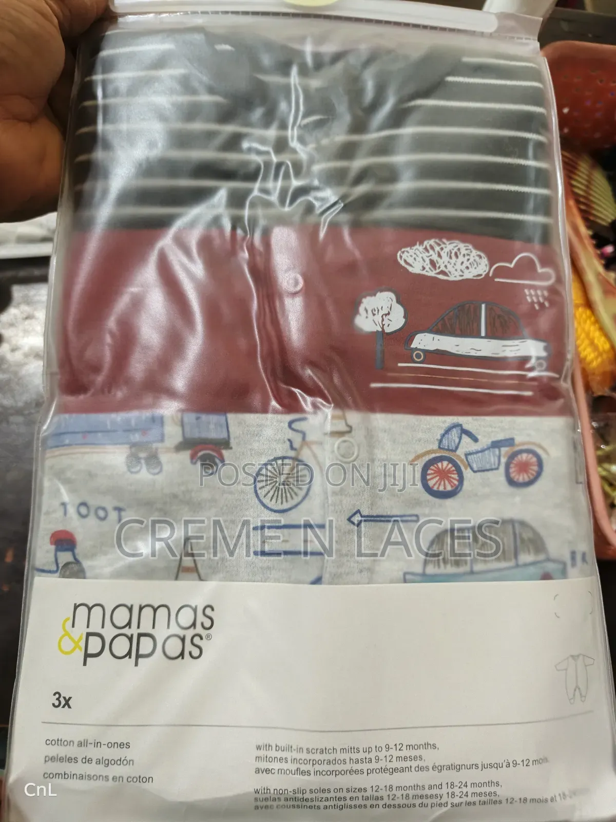 3 Pieces Sleep Suit Mamas Papas 6-9mths