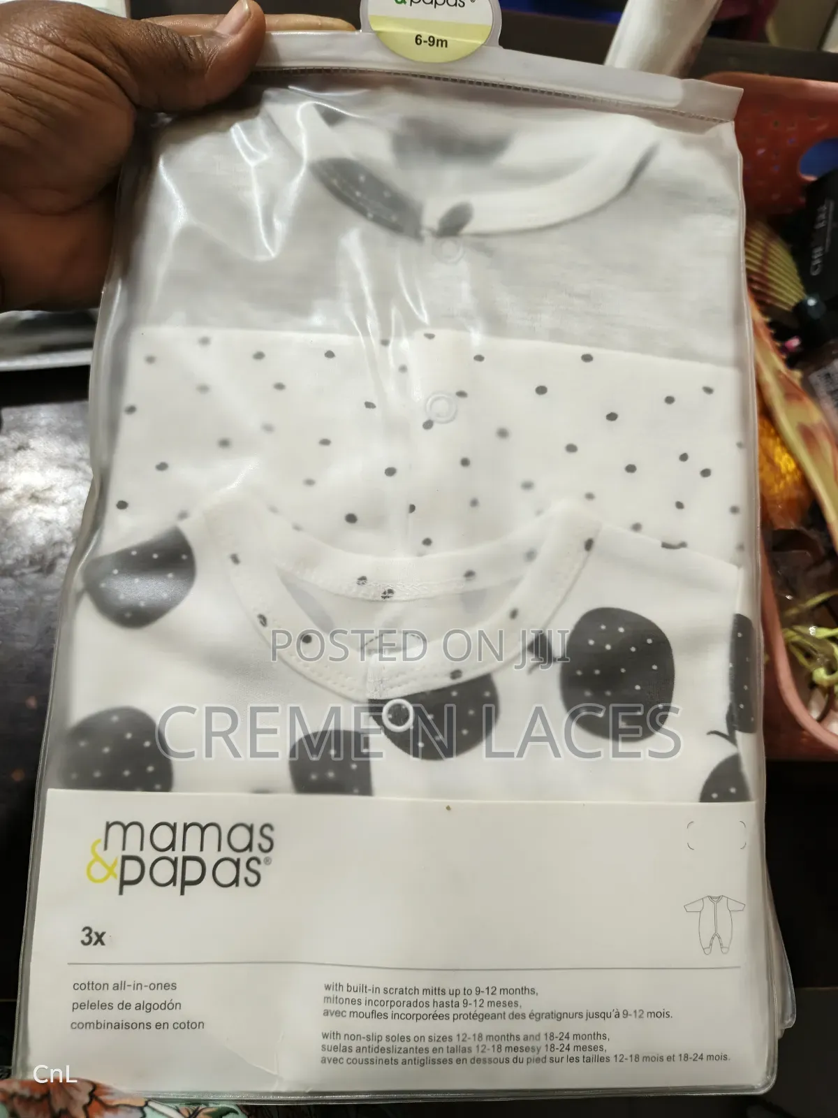 3 Pieces Sleep Suit Mamas Papas 6-9mths