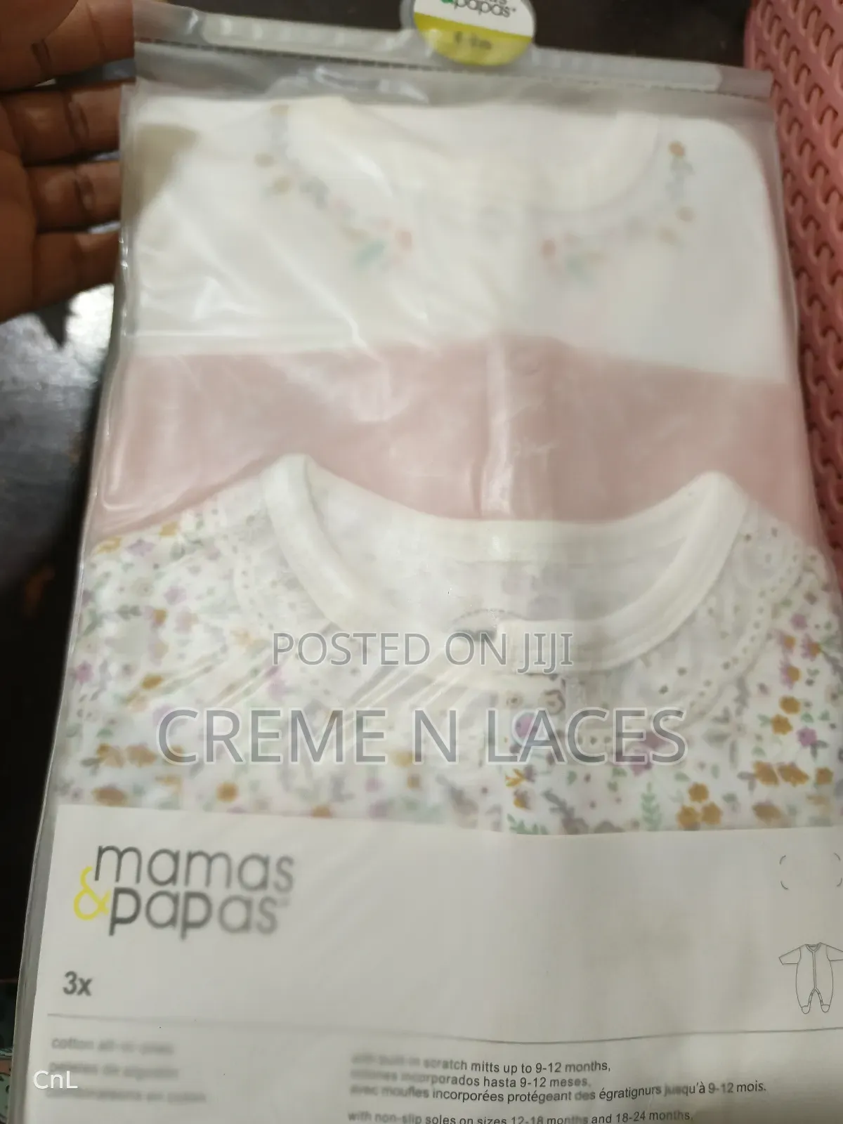 3 Pieces Sleep Suit Mamas Papas 6-9mths