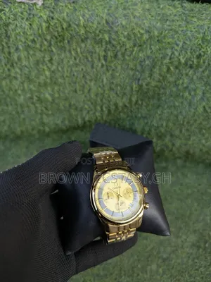 Gold Toned Omega Chronographic Watch