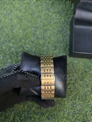 Gold Toned Omega Chronographic Watch