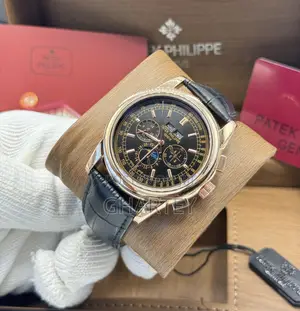 Patek Philippe Geneve Chronograph Moonphase Mechanical Watch for Men
