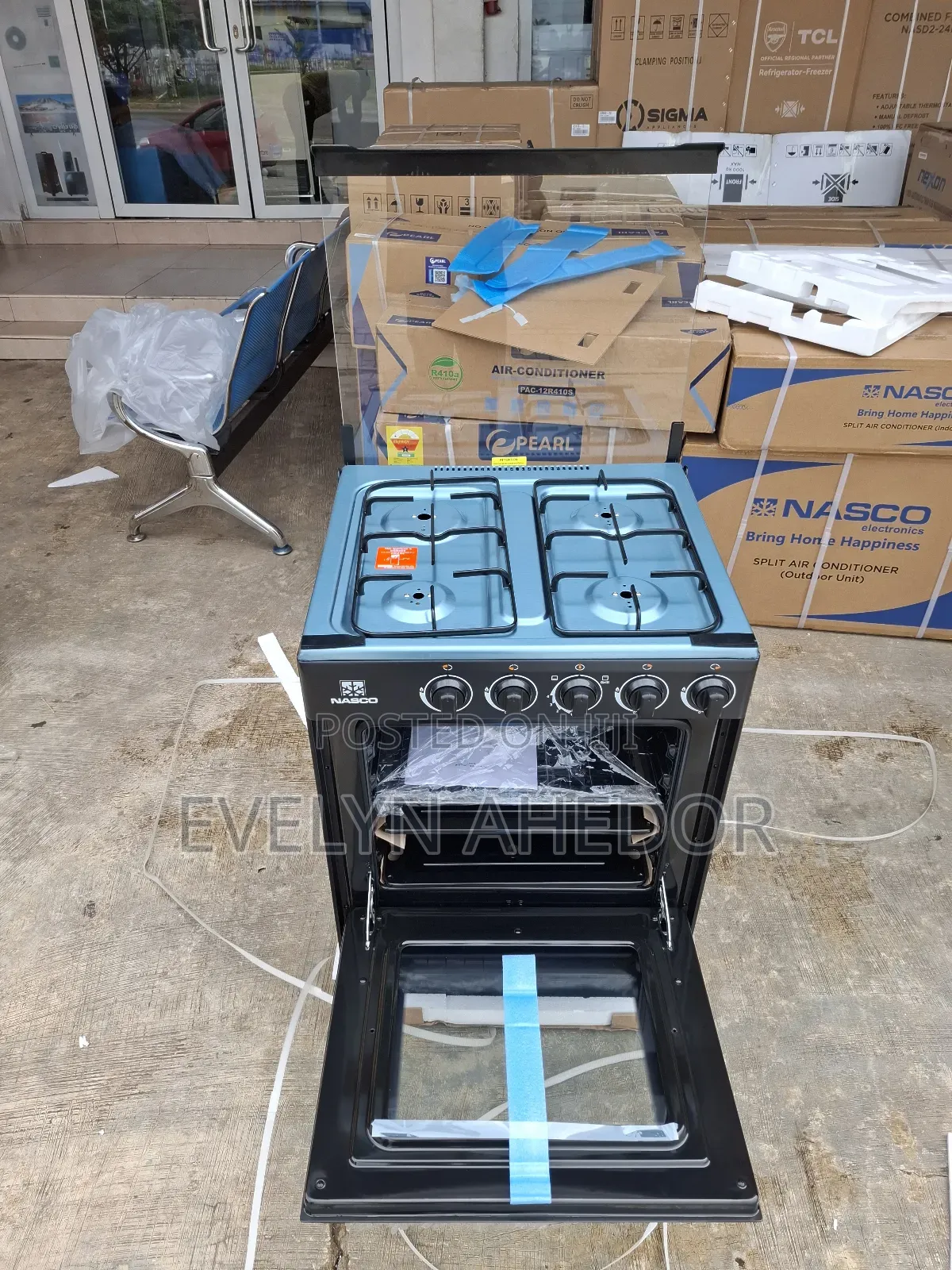 Easy Nasco Gas Cooker 50by50 With Oven and Stand Available for Sale