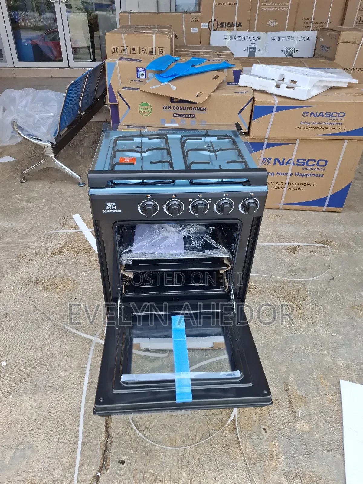 Oven and Grill Nasco Gas Cooker 4 Burners Brand New Available