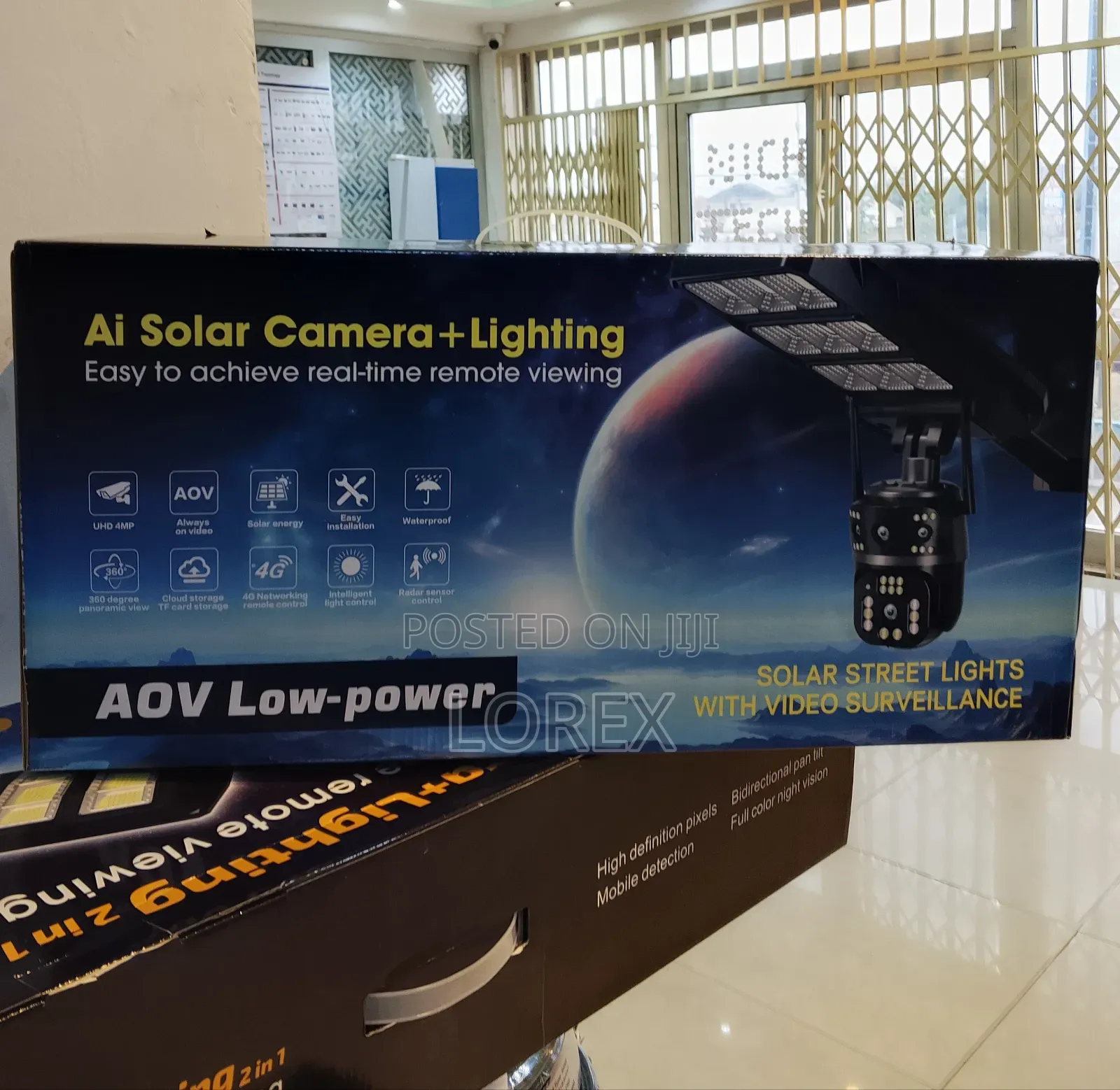 Solar Street Light Camera Dual Lens 4g Sim 2way Talk