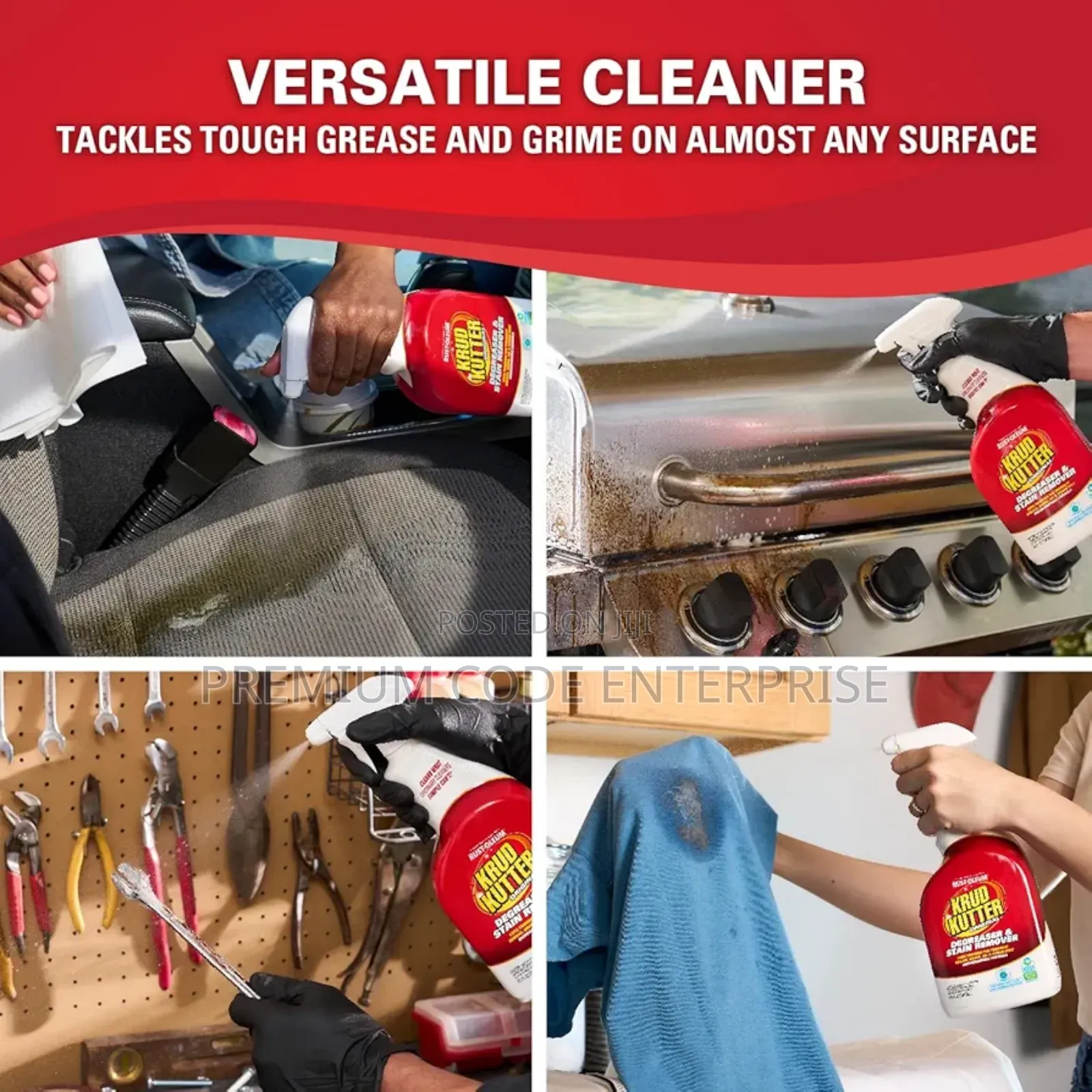 Krud Kutter Degreaser Stain Remover – 1 Gallon Multi-Surface Cleaning