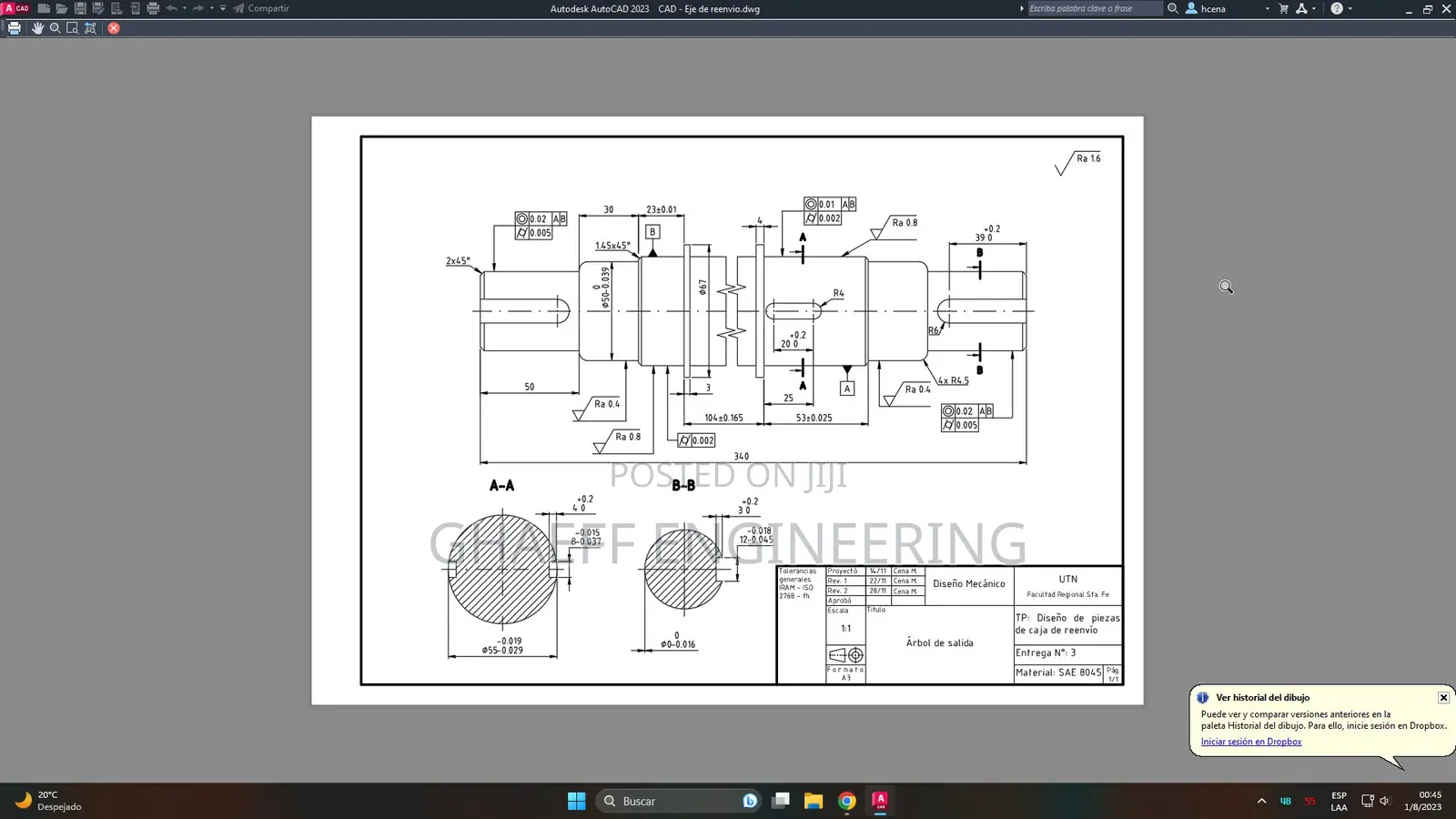 Autocad 2d/3d Drawing Services For Students And Professionals