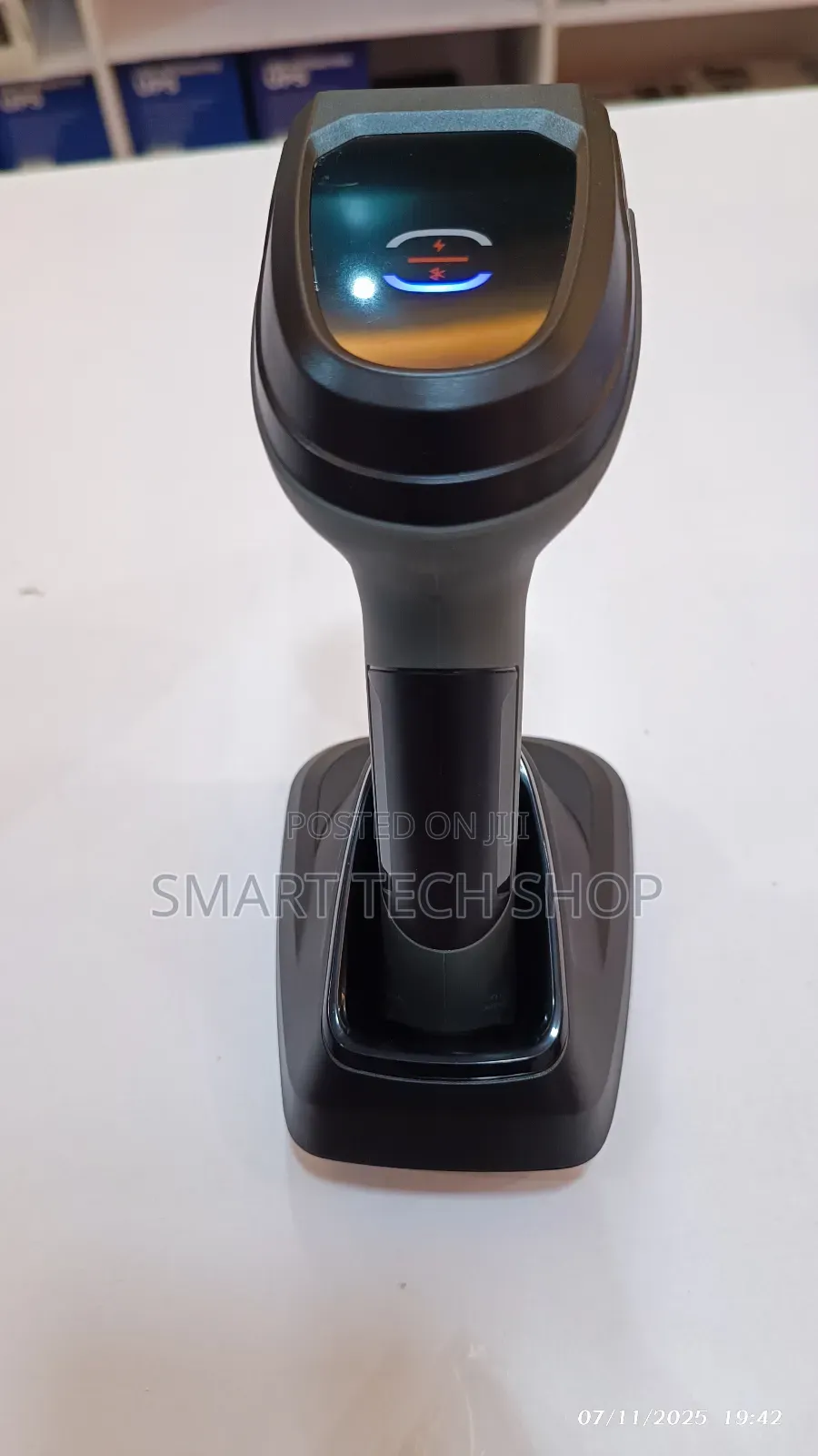 2d Handheld Wireless + Bluetooth Barcode Qr Code Scanner + Charge Base