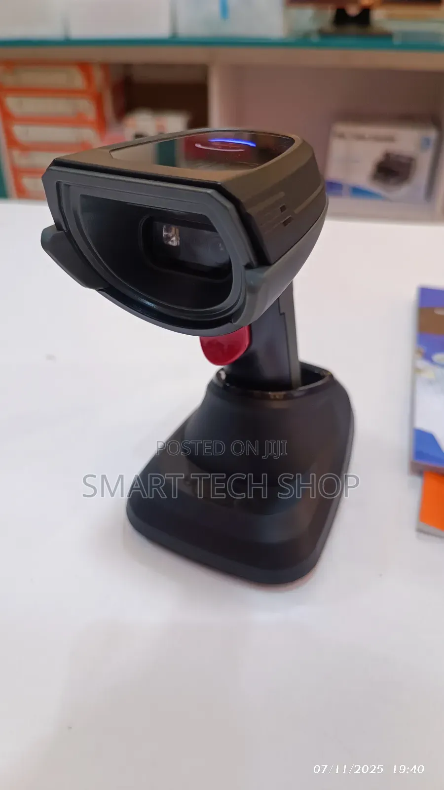 2d Handheld Wireless + Bluetooth Barcode Qr Code Scanner + Charge Base