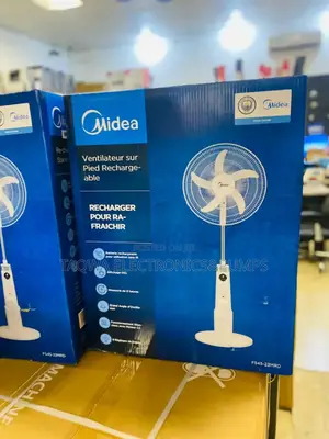 Lasting Rechargeable Midea Standing Fan