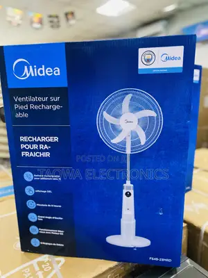 9 Hours Midea Rechargeable Fan
