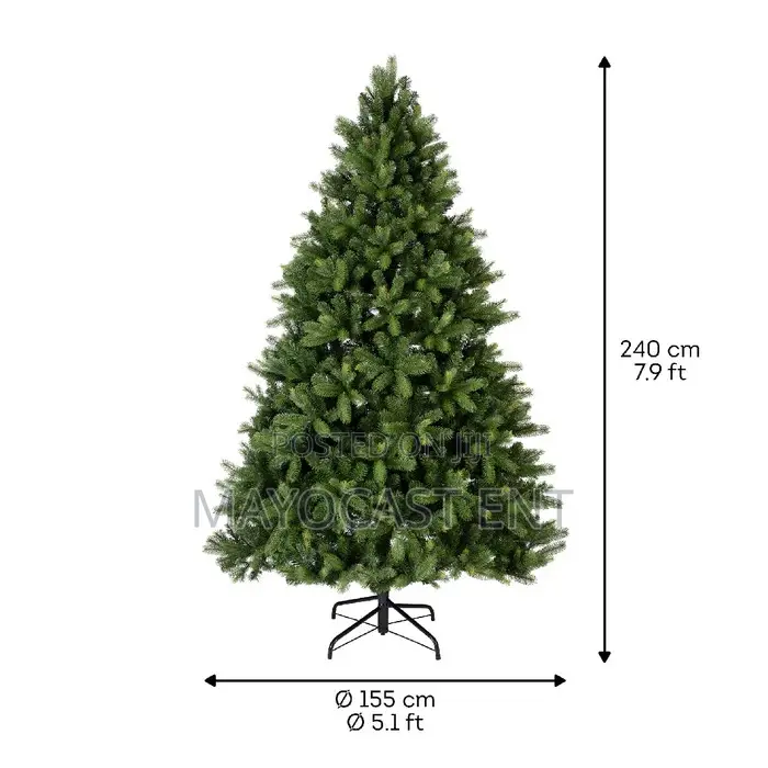 2025 Christmas Tree 240cm (2.4m) 8ft Tall With Stand