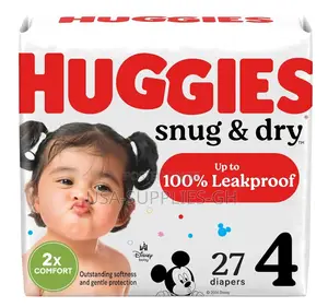 Huggies Baby Diapers- Sizes 3 / 4 / 5 Snug Dry From Usa